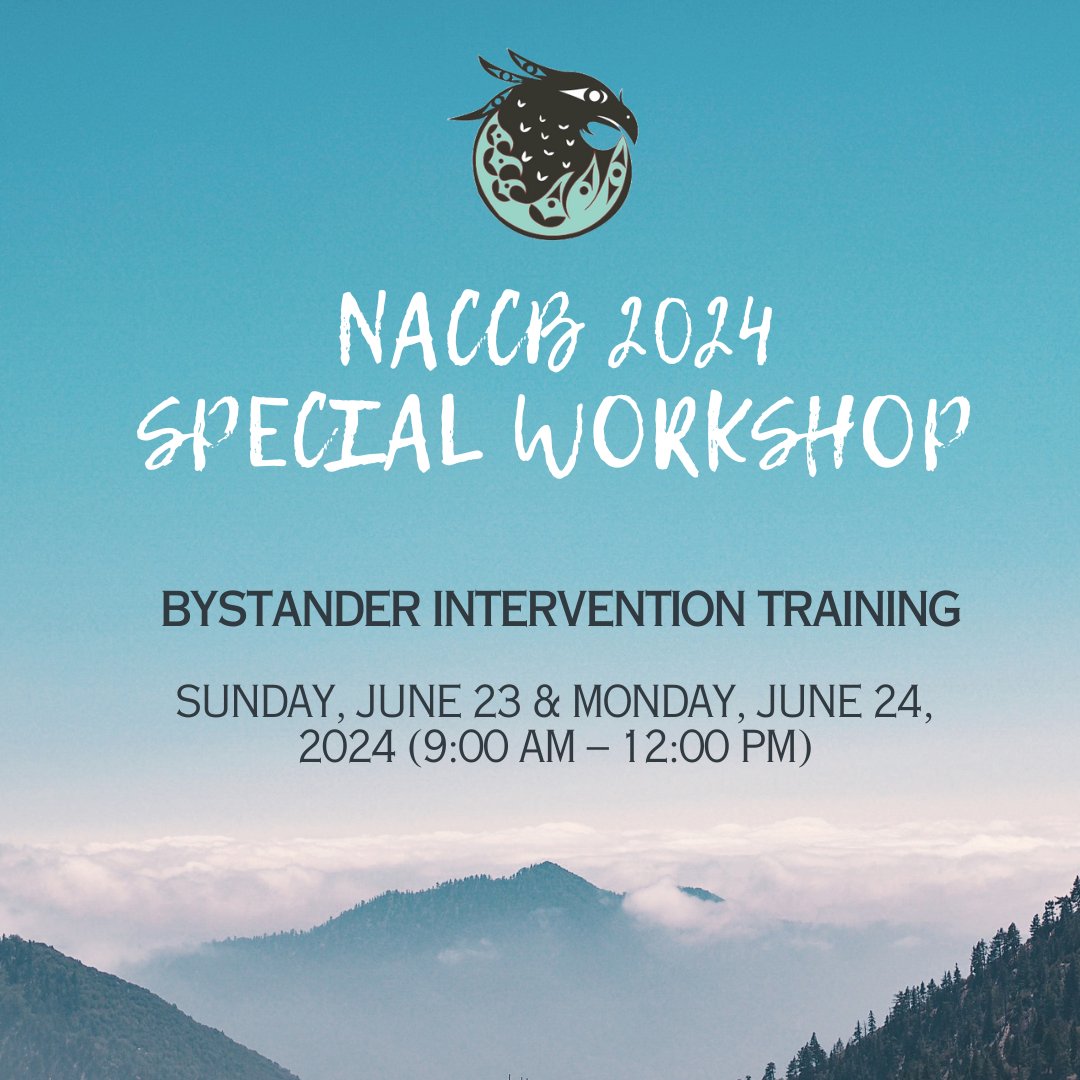 #NACCB2024 is offering a variety of workshops and courses! Join us for a special workshop on bystander intervention training! Check out the catalog & registration: scbnorthamerica.org/index.php/nacc…