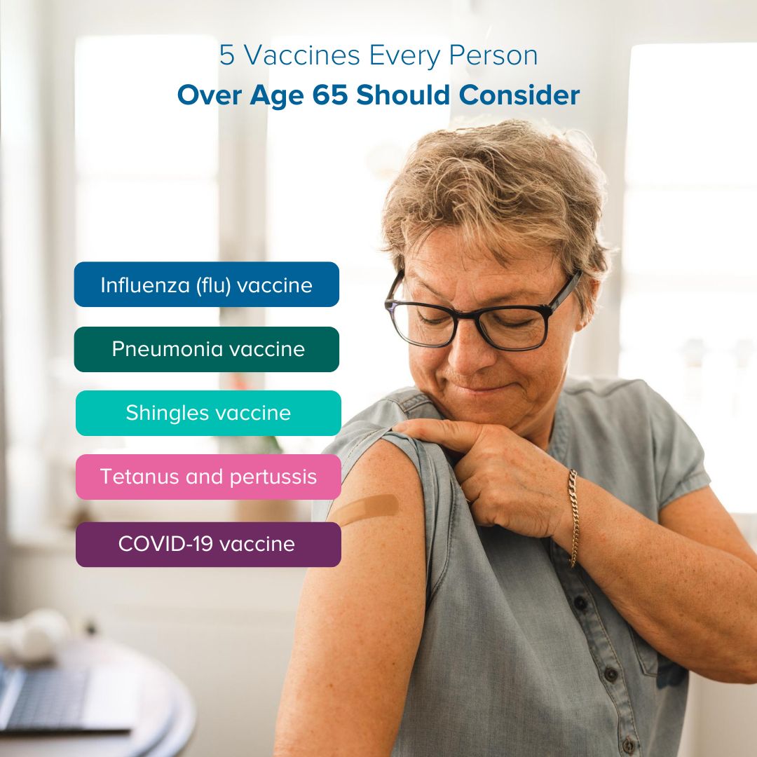 From flu shots to shingles vaccines, your doctor can help you prioritize prevention and enjoy your golden years to the fullest! Read here to learn more: bit.ly/3Sj9WVn