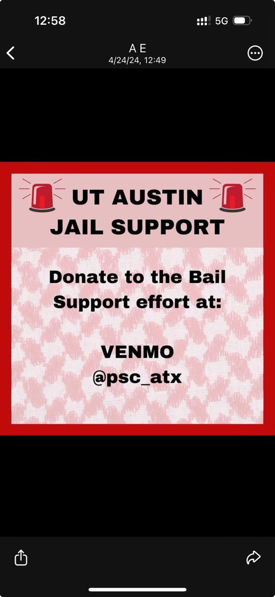 50+ arrests. More coming now that university has declared evacuation. Please boost and donate.