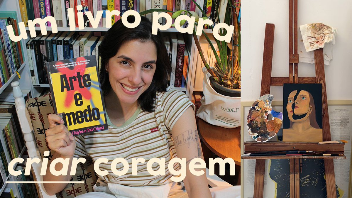 marshmellory's tweet photo. GENTE! 🫣 Esse dia finalmente chegou: contei para vocês uma parte de mim sobre a qual pouco falo: eu amo pintar. Falei da minha paixão pela arte e sobre o livro "Arte e medo", da Seiva: https://t.co/IftnAxlBq2 

Corre ver e me contar o que achou nos comentários? ✨ https://t.co/LC86TFX6zM