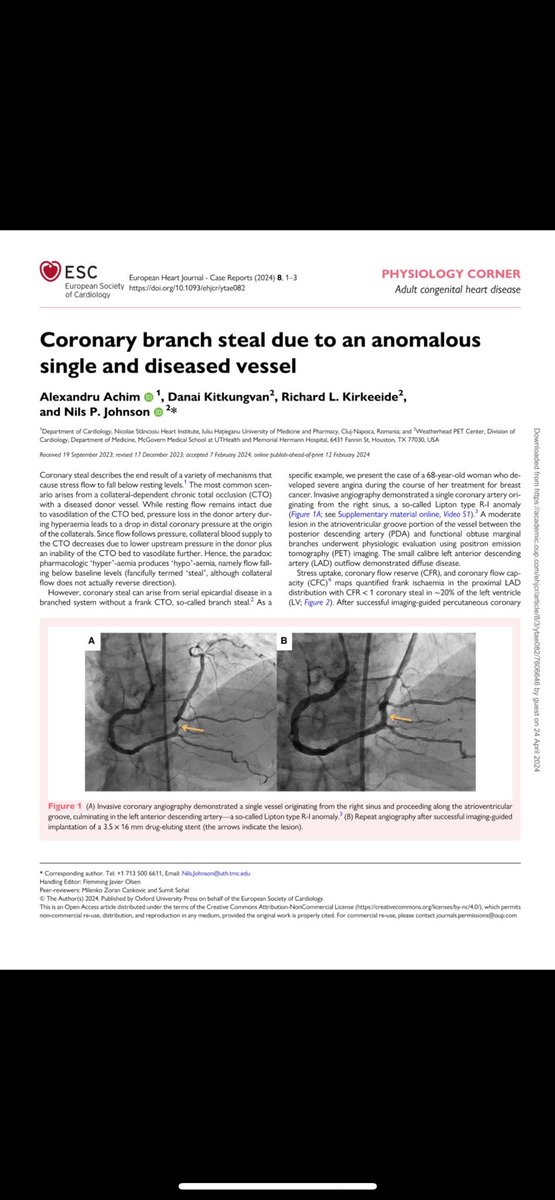 Stefan Harb (@stefan_harb) on Twitter photo You want to better understand
stress physiology in
stenosed vessels
supplying coronary #CTO?
Read this beautiful concise paper
by <a href="/AlexAchimMD/">Alex Achim</a> and Nils P Johnson!
State-of-the-art review on coronary steal in European Heart Journal You want to better understand
stress physiology in
stenosed vessels
supplying coronary #CTO?
Read this beautiful concise paper
by <a href="/AlexAchimMD/">Alex Achim</a> and Nils P Johnson!
State-of-the-art review on coronary steal in European Heart Journal