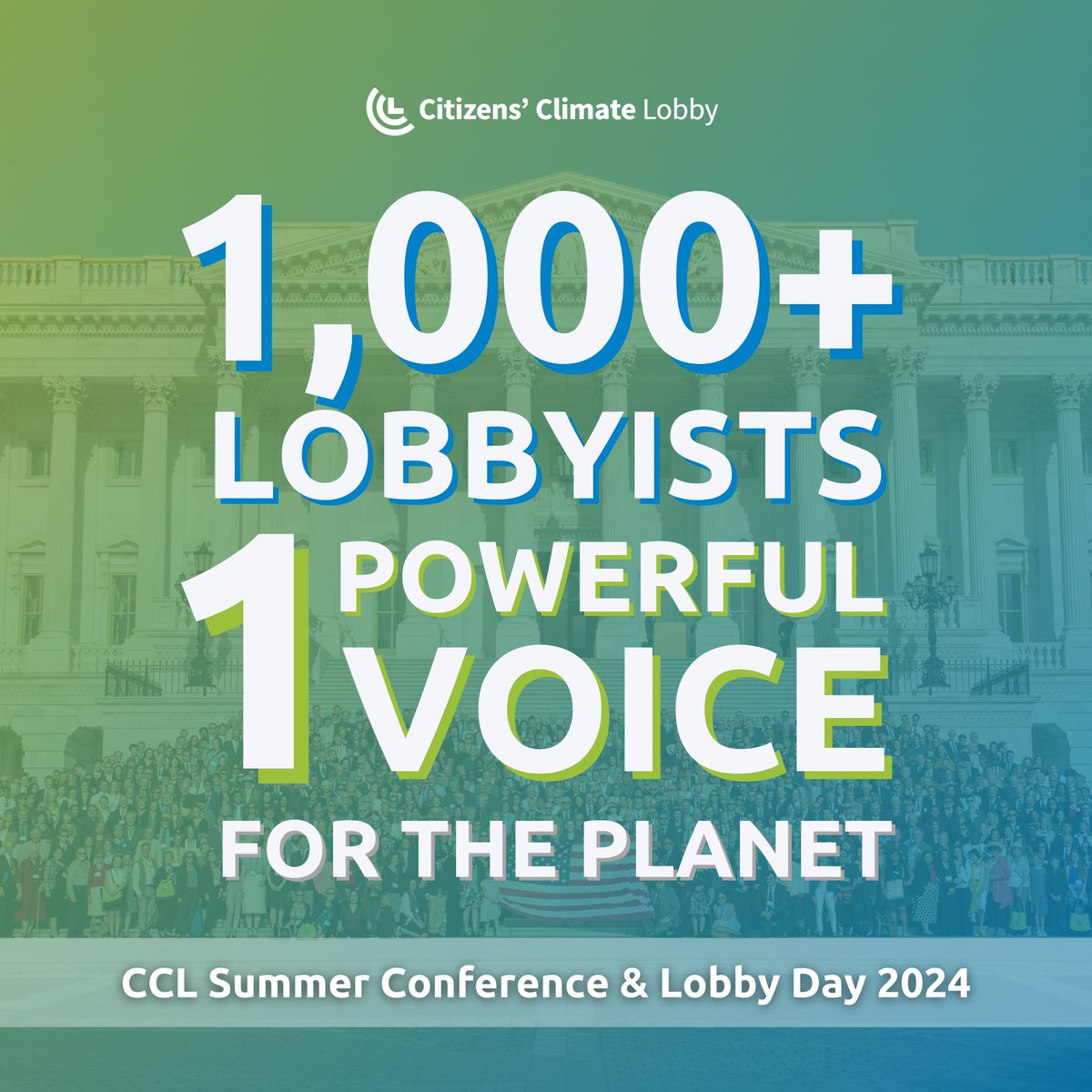 Join us this June 8-11 in Washington, D.C. to lobby for the good of the planet on Capitol Hill. 🇺🇸 Register and grab details: citizensclimatelobby.org/climate-change…