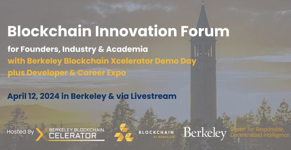 protocollabs's tweet image. Relive highlights from the Blockchain Innovation Forum co-hosted by @Xcelerator, @CalBlockchain, and @BerkeleyRDI, including insights from:

🎤 @juanbenet
🎤 @AveryChing

▶️ bit.ly/49RxS99

📍#LabWeekPG