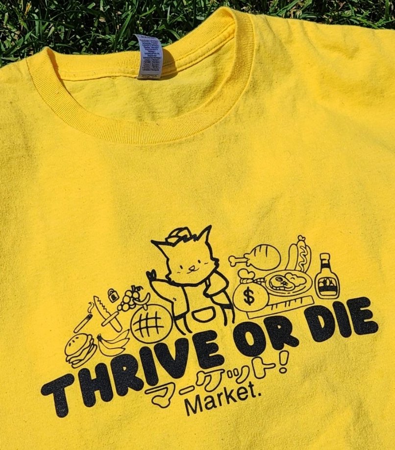 📢 NOW SERVING: ⚰️ EVERYONE THRIVES, EVERYONE DIES! ♻️ IF YOU WEAR THIS YOU WILL DECOMPOSE FASTER AND REINCARNATE INTO YOUR FURSONA. 🏪 ITEM #1 FROM THE SPRING SUMMER 2024 THRIVE OR DIE Market. COLLECTION (Debuted at MFF 2023, now finally online!) 👇 GRAB YOURS NOW! Link below 👇