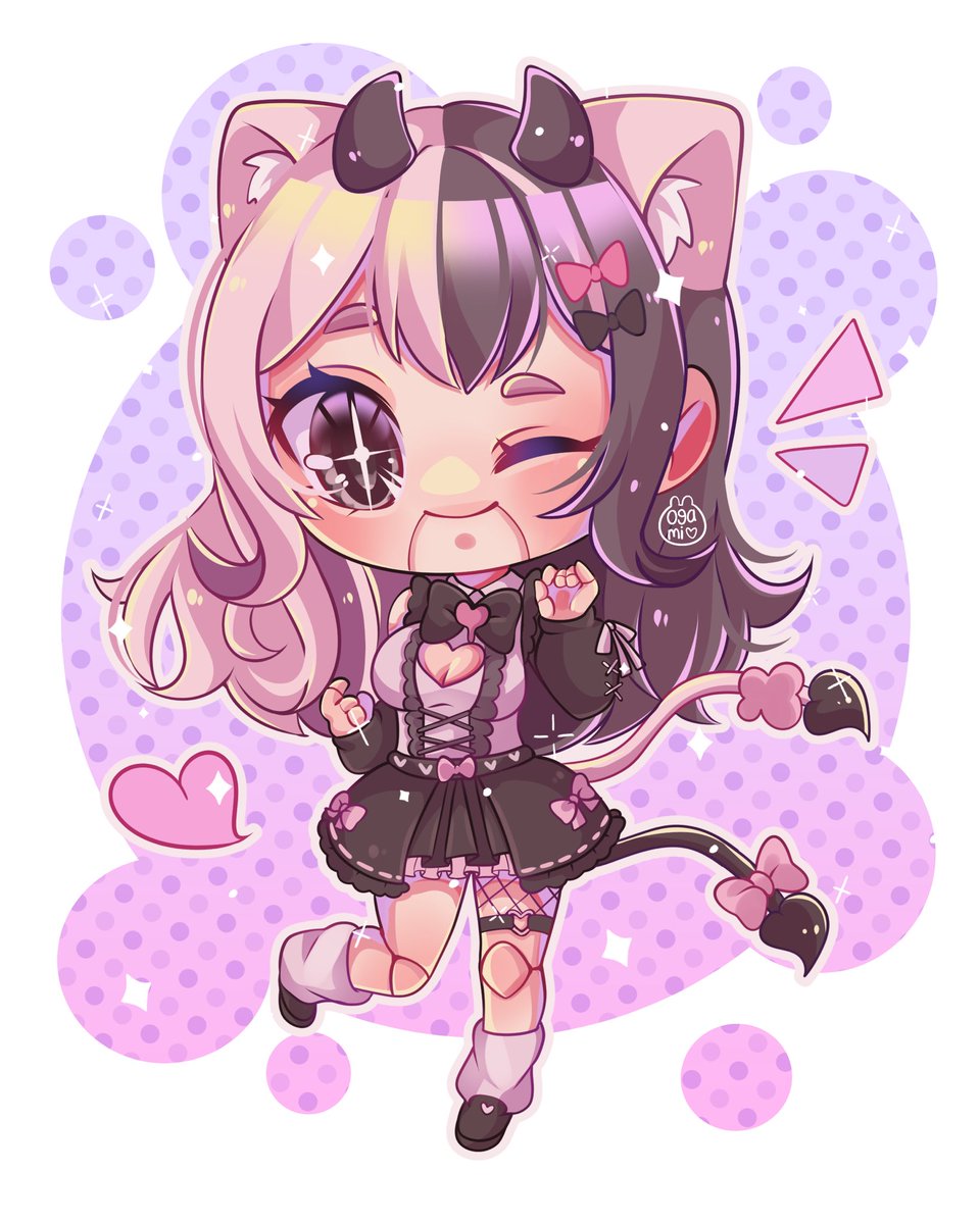 akarikaii's tweet photo. Hello world! I’m Akari Kai, about time I reintroduce myself. I’m a Menhera nekomata spirit possessing a dress up doll! 

Info: https://t.co/yiUmNs0wP4
Art:#NekoDollieArt
Nsfw art:#NekoDollie34
Live:#NekoDollieLIVE

I also host a positive vtuber news shorts show called #PositiVT! https://t.co/B7bWichzmG