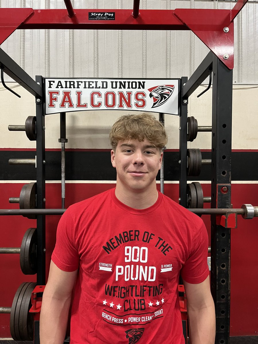 FUHS_FalconFB's tweet photo. Welcome to the 900 Pound Club, Owen Ruff! 💪🏋️‍♂️ Congrats! #900PoundClub #wearefu https://t.co/W9eM6ZxF3Y