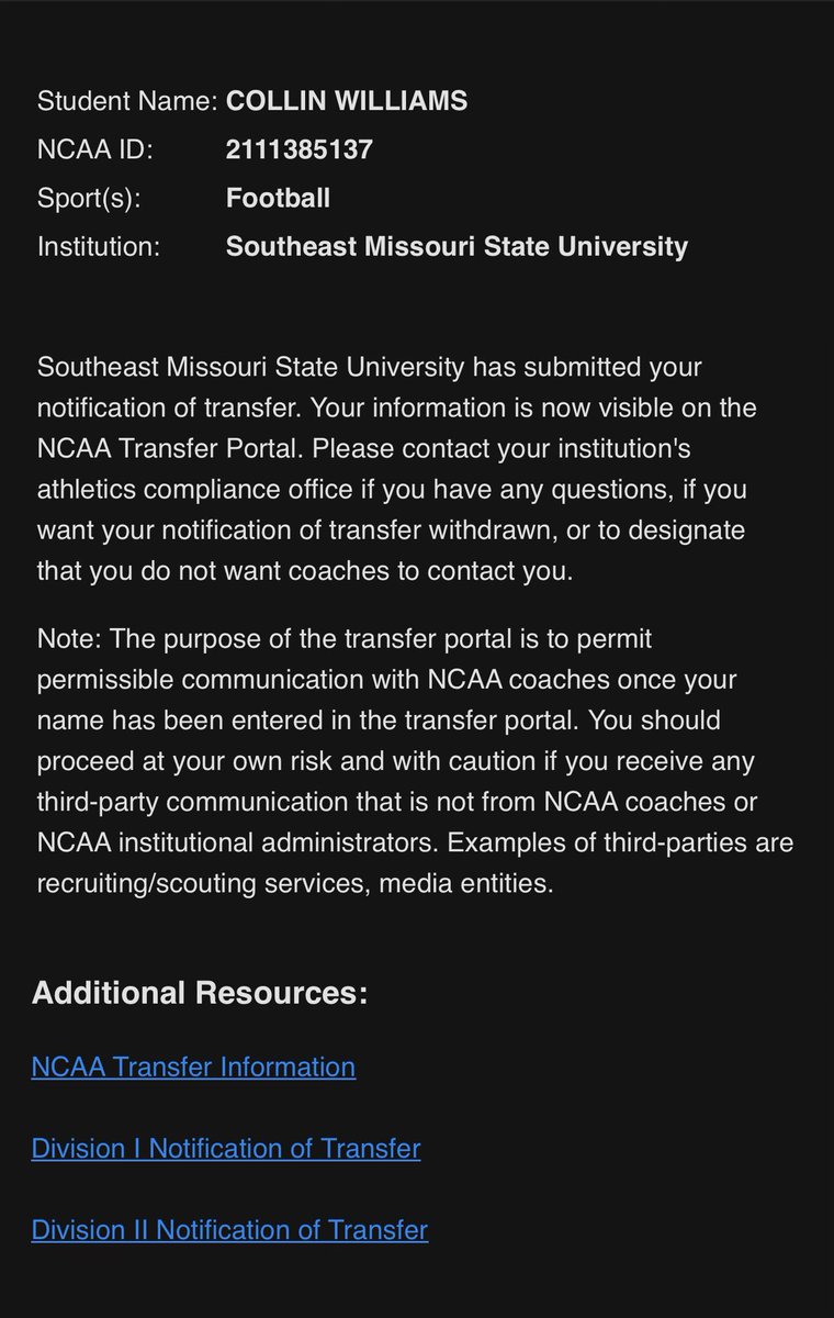 Collin Williams tweet media