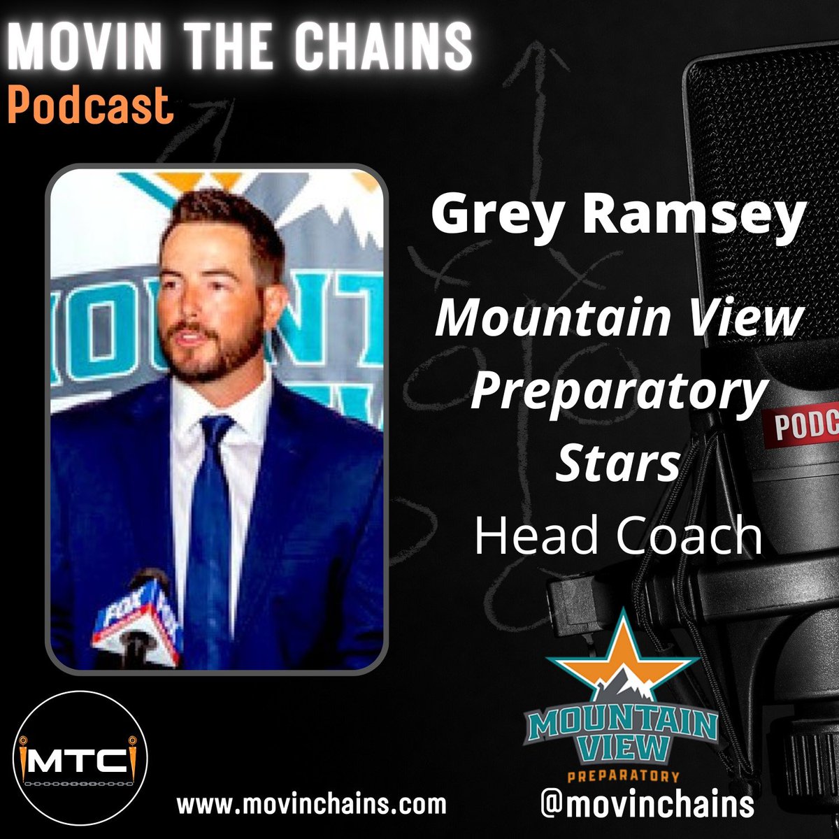 🎙️GREY RAMSEY, MOUNTAIN VIEW PREP STARS' FIRST HC - EXCLUSIVE INTERVIEW WITH MTC 🏈@CoachRamseyMVP discusses starting the program at @MVPFootballSC, building a culture, coaching at a charter school, & more! #schsfb #hsfb 🗓️THURSDAY @7p on Facebook & YouTube🎥📺 ⬇️ 🔗LINK IN BIO