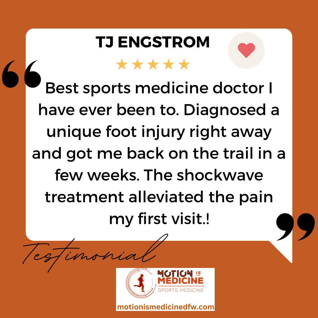 Another stellar review from one of our patients! Thank you for choosing us to help get you moving again. We are happy that you are better and back on the trail! If you or anyone you know is having any muscle or joint pain give us a call today at 817-900-3539 #review #dfw #nrh