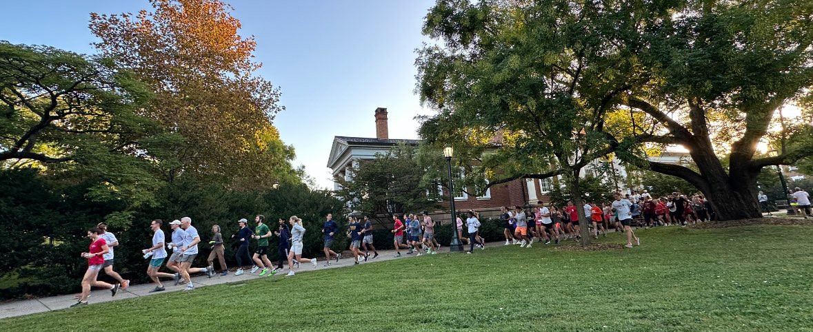 Tomorrow (4/25) at 7:30 AM, we’ll have our next #RunWithJim in partnership with UVA Army ROTC. If you’re interested, meet me at the steps of Madison Hall for a community run, followed by Bodo’s Bagels. All are welcome.