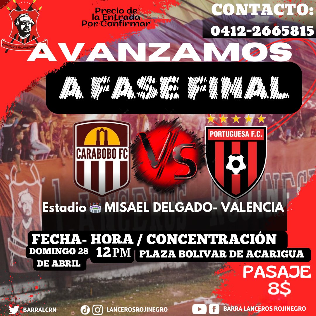 BARRA LANCEROS ROJINEGROS tweet media