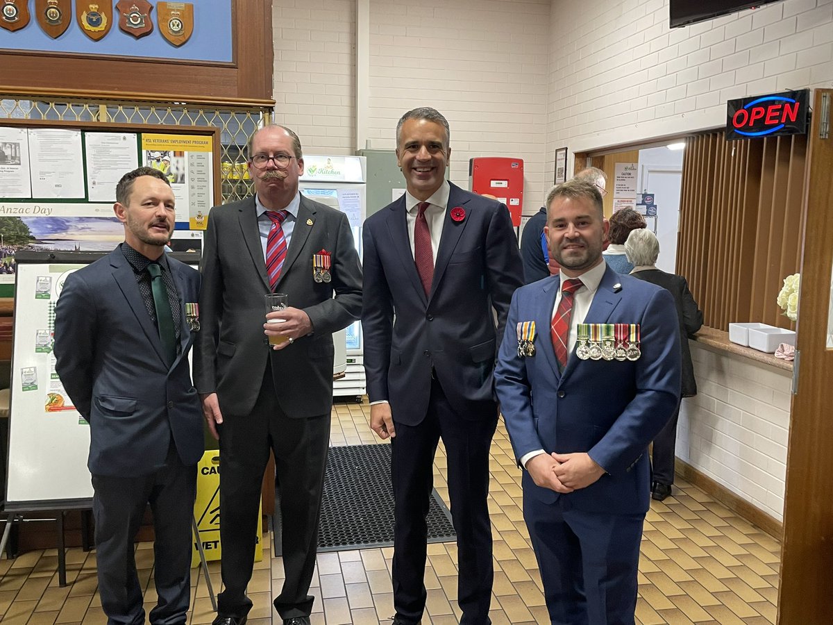 Great to drop by the local West Croydon & Kilkenny RSL - we come together today for the women and men who have served and continue to serve in the spirit of ANZAC.