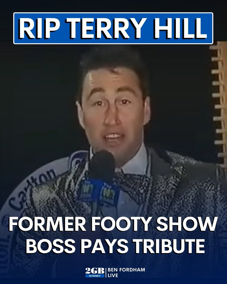 Rugby League Legend and Footy Show star Terry Hill, has passed away. He was just 52 years old. His former TV boss has remembered him as “the first player to really show personality” Listen to the touching tribute HERE. 🎧omny.fm/shows/ben-ford…🎧