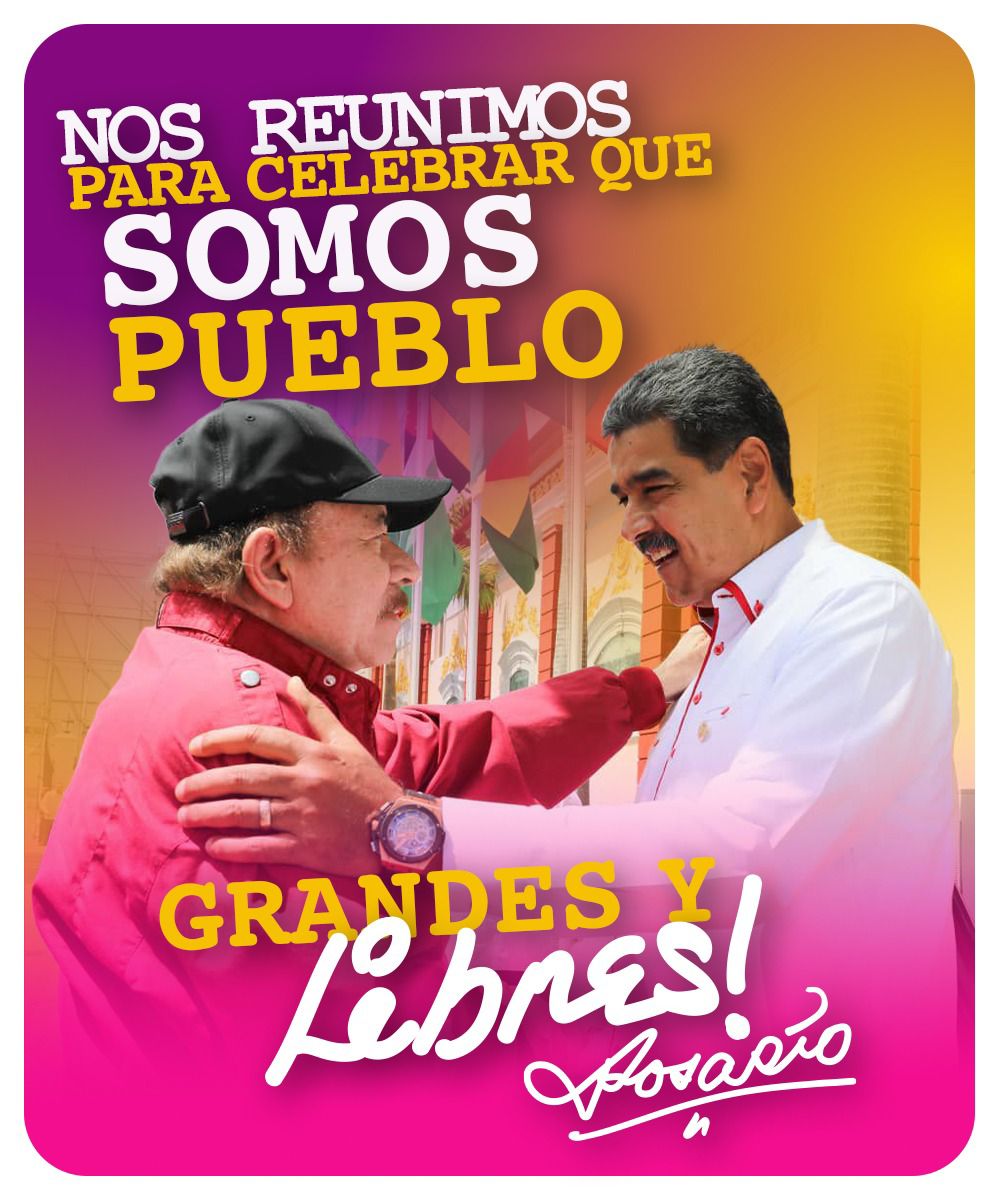 💥🇳🇮 La compañera RosarioMurillo expresó: 'Cuando nos reunimos los pueblos libres del mundo, es para trabajar más y más por la paz, y por el mundo, de este La mundo que ya habitamos, multipolar, de asociaciones respetuosas, fructíferas, positivas' #UnidosEnVictorias Nicaragua