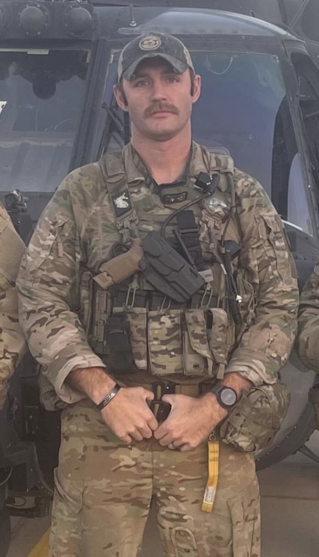 pinpulleddrmf's tweet image. You don’t grow a mustache like this without doing some serious shit.
Shane Barnes did bad things to some bad people as a 160th Nightstalker.
Most notable- an operation a couple years back that killed the top ISIS leader.
Shane didn’t miss.
He took my spot on that…
