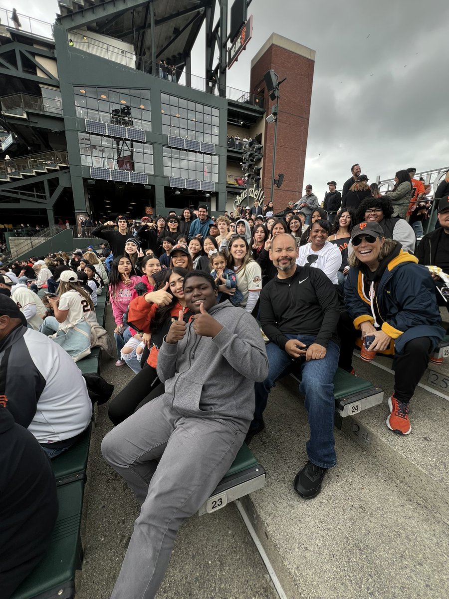 Sunnyside HS VPA students at San Francisco State University and then enjoying the ballgame.