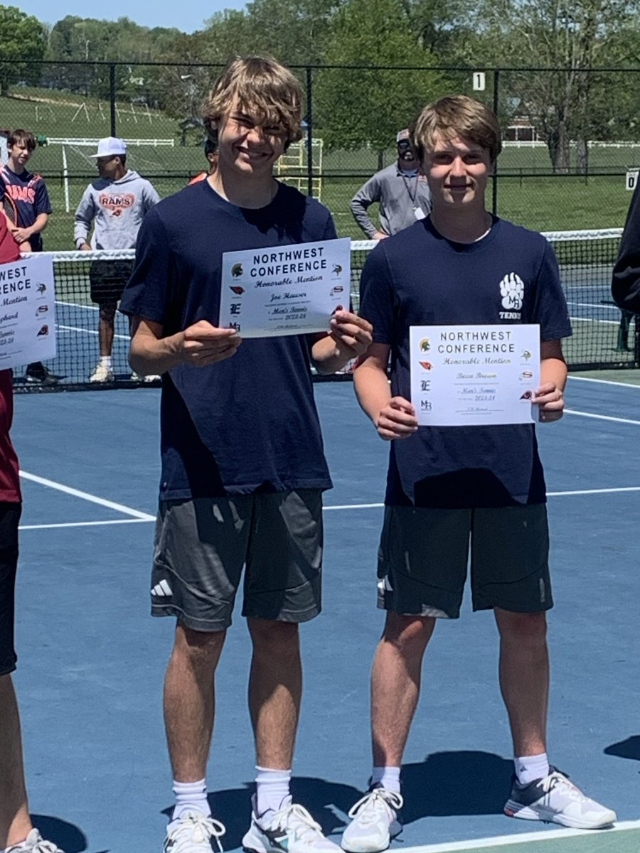 congrats to @GraniteBears Mens 🎾 Joe Hauser & Beau Brown on their HM selection to the ‘24 NW 1A All Conference Team GO 🐻 @MACSchools @granitesquad @MrCoryLeeSmith @mathwizhauser @AshleyHGraham