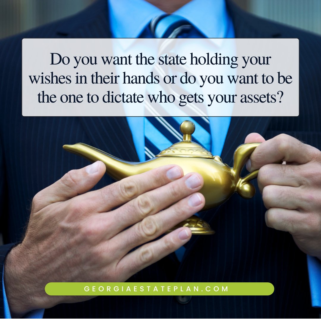 Without an estate plan, you're letting the state decide your fate! Take control of your legacy by crafting an estate plan that reflects your desires and priorities. Secure your future, protect your loved ones, and ensure your voice is heard. 🗣🔒 #TakeControl #EstatePlanning