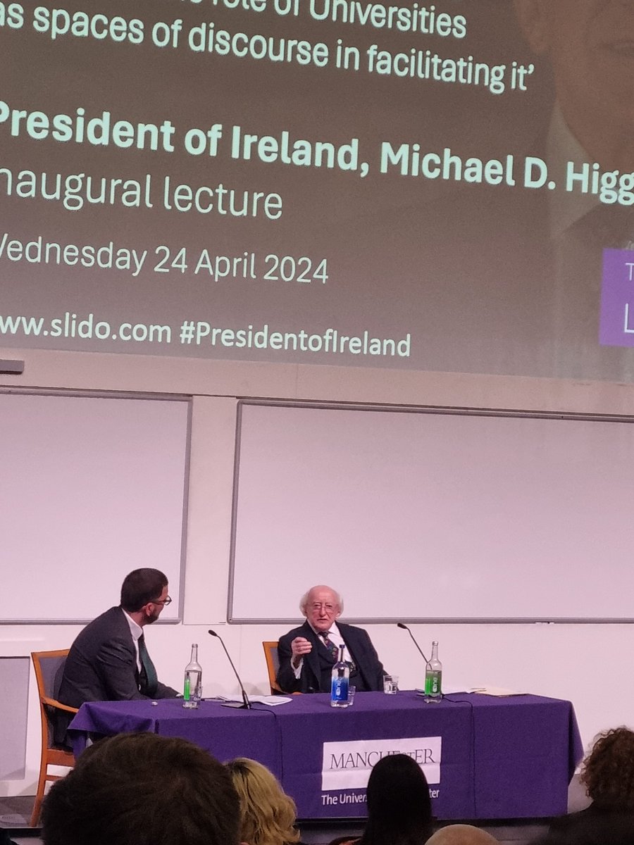 A treat,sweet as nectar. What a humanitarian. Great ambassador for Ireland and us diaspora. Maith thú@PresidentIRL @Carcanet our lovely John Mc A. @IrlNorthEngland thank you @mangan_sarah @GerryMolumby @RoseAMorris @irishinbritain @irishinuktv @iccmanchester