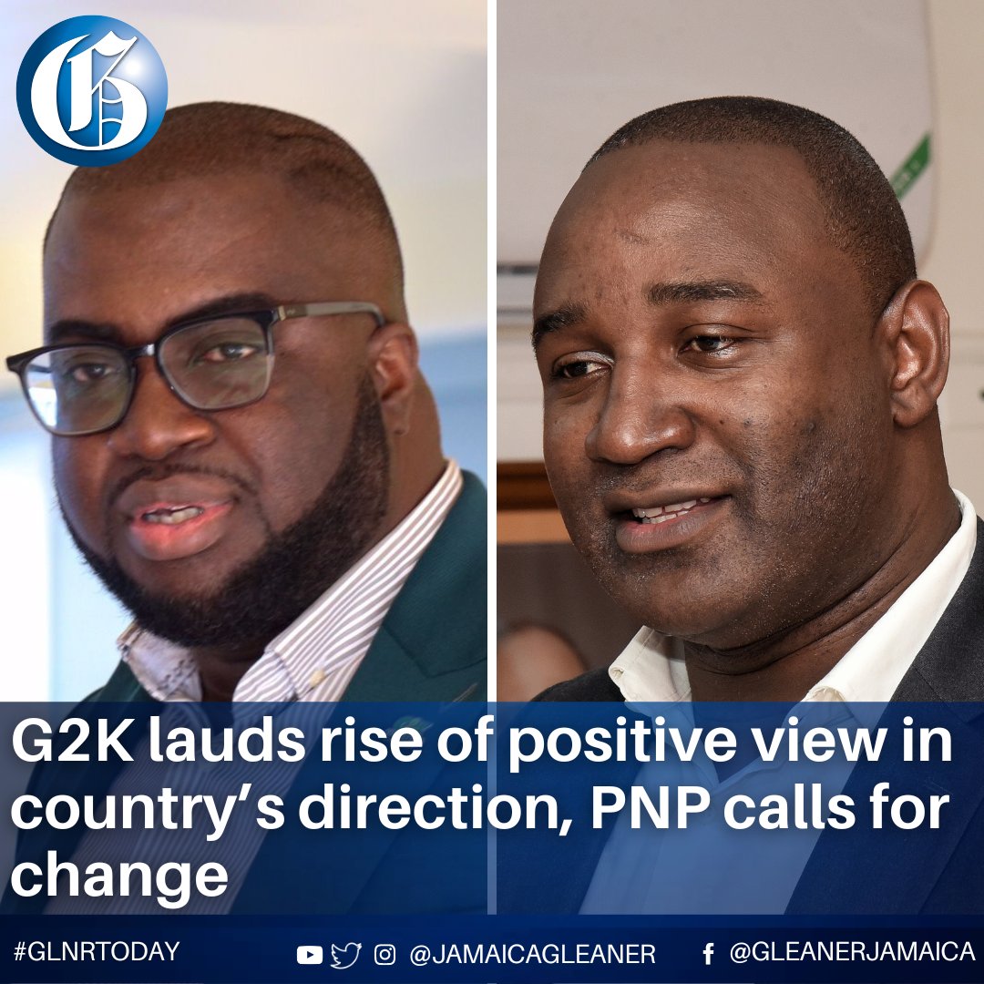 G2K, the young professional affiliate of the ruling Jamaica Labour Party, says the rise in the number of Jamaicans with a positive view of the country's direction signifies the impact of the economic gains achieved by the Holness administration Read more: jamaica-gleaner.com/article/news/2…