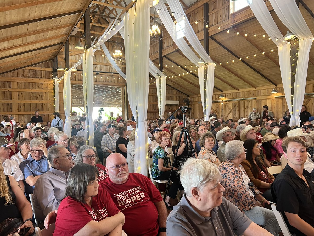 Packed House for Andy Hoppers House District 64 Campaign event with Senator Ted Cruz.
@DallasExpress 
#txlege #2024Election