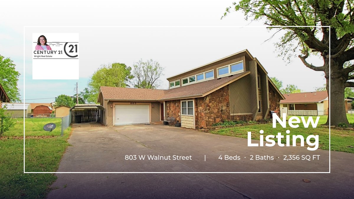 📍 New Listing 📍 Take a look at this fantastic new property that just hit the market located at 803 W Walnut Street in Stilwell. Reach out here or at (918) 696-9405 for more information

#C21wright 🥇 #TopAgents #RealEst... homeforsale.at/803_W_WALNUT_S…