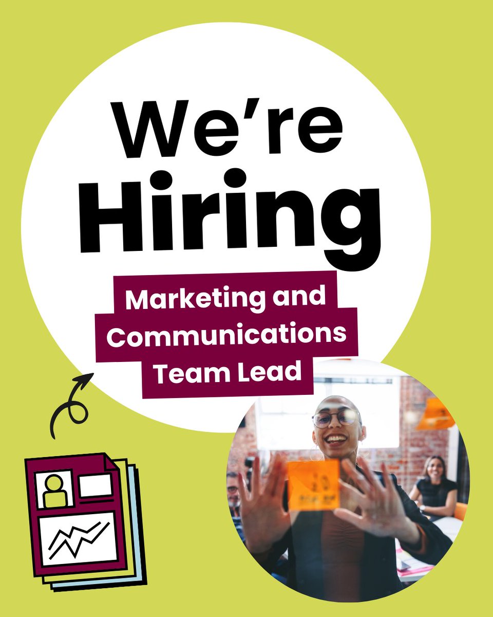 🌟 We're #Hiring! 🌟 Are you a marketing whiz? We're looking for a Marketing & Communications Team Lead ✨ Lead marketing & comms strategies ✨ Collaborate with teams & partners ✨ Drive campaigns, events, promotions, & PR Ready to lead? Apply now! bit.ly/3vaQooN