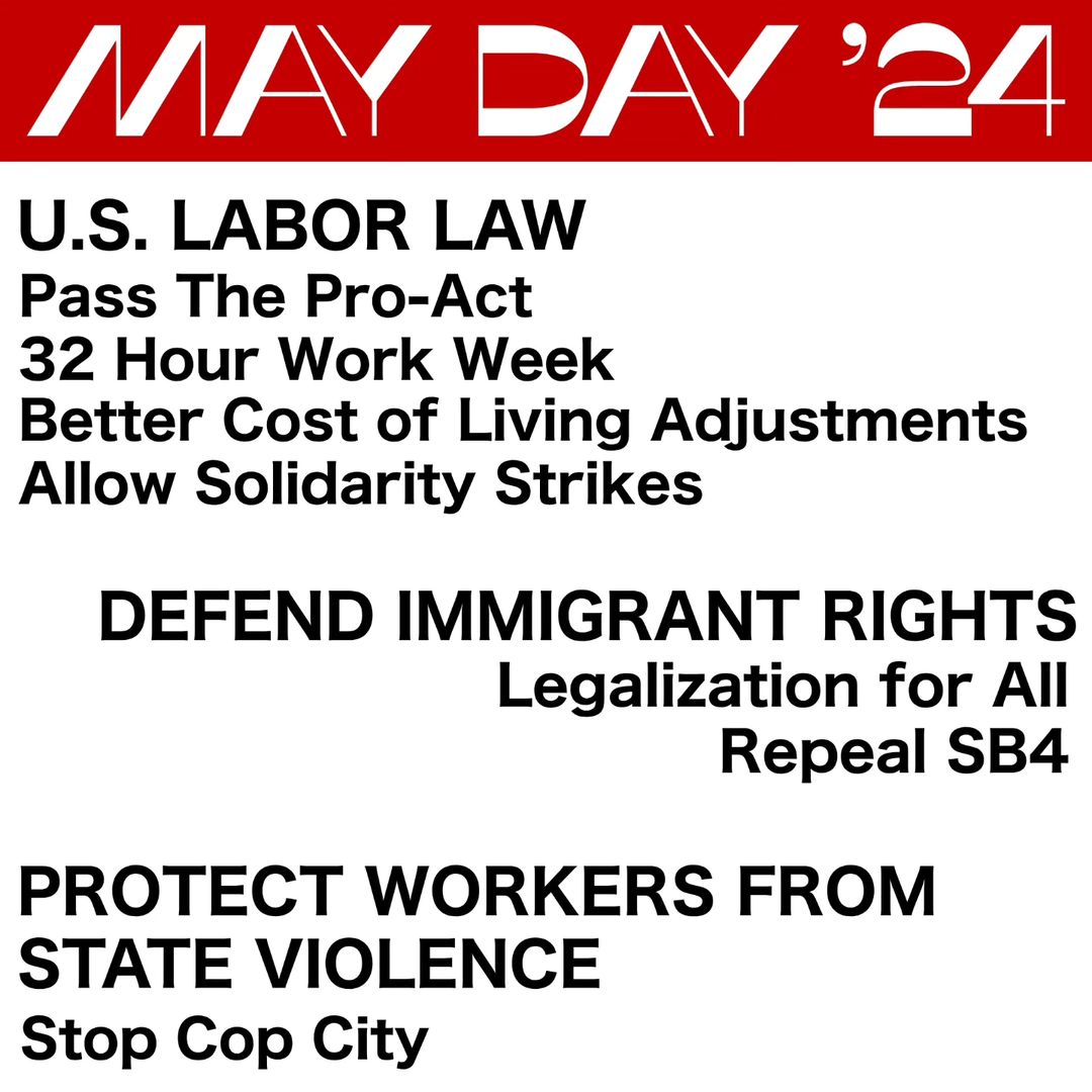 DFWAntiWar's tweet photo. We invite everyone to celebrate International Workers Day with us on April 28th at 11 am at Lake Cliff Park in Dallas. Invite your friends, invite your coworkers, invite your rank and file union members, and let's enjoy our day together! https://t.co/ix9oL7Xsu2