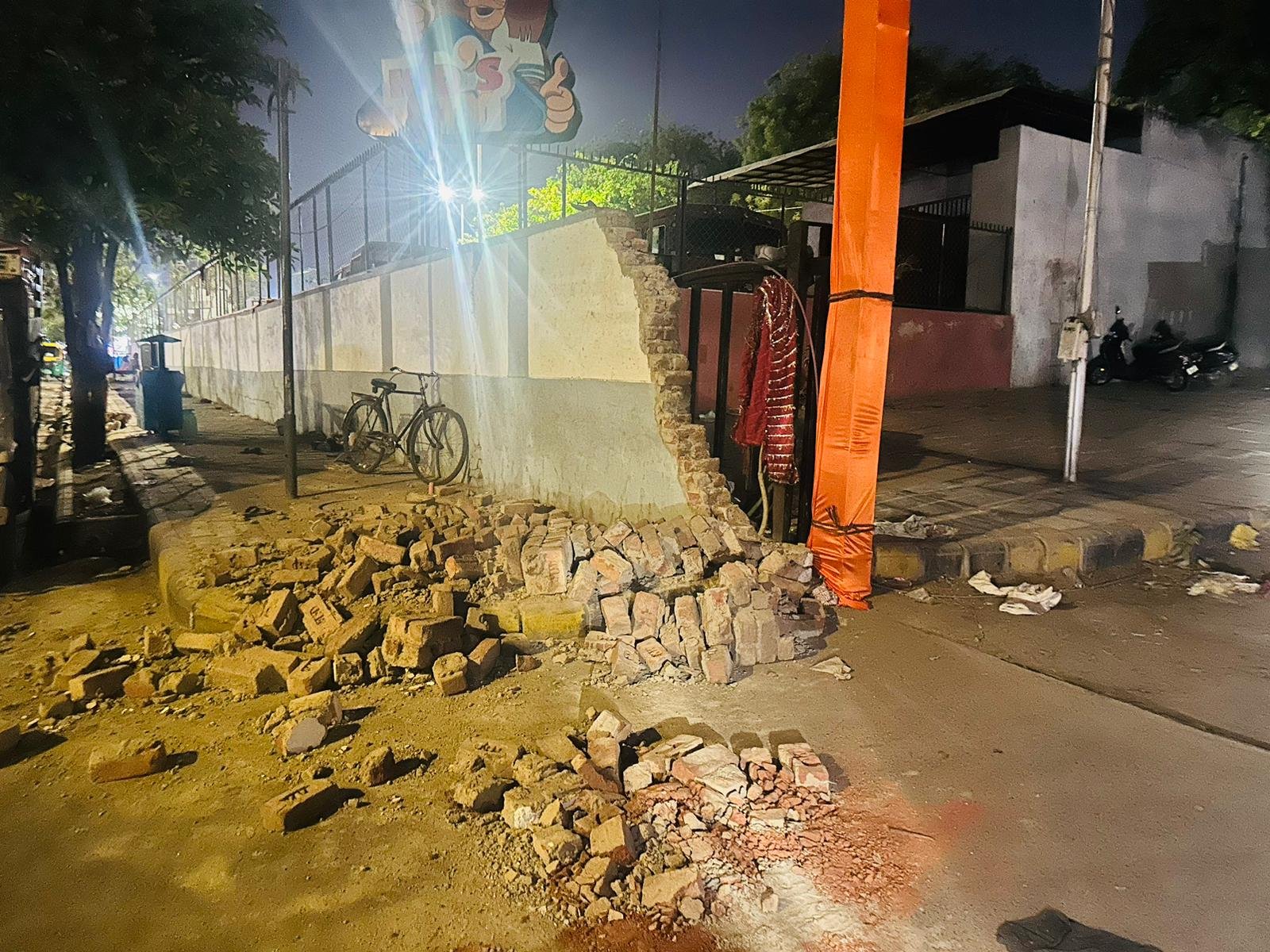 Wall collapse injures 4 women at BJP meeting in Ahmedabad