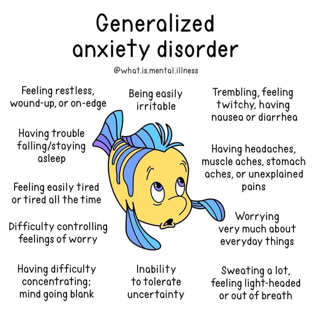 It's normal to feel anxious from time to time, particularly during stressful periods. But excessive, unrealistic worry and anxiety which is difficult to control & interferes with day to day activities may be a sign of #GAD. #GeneralizedAnxietyDisorder