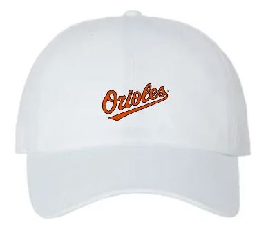 El_Jefe042's tweet photo. @Orioles got a random question for you and possibly @MelanieLynneN, I recall a game last season where a white hat with the Orioles script logo was worn on air, haven't been able to find it anywhere. I'm not able to check the team store in person, can you help?

Similar to this https://t.co/mEfduArzDA