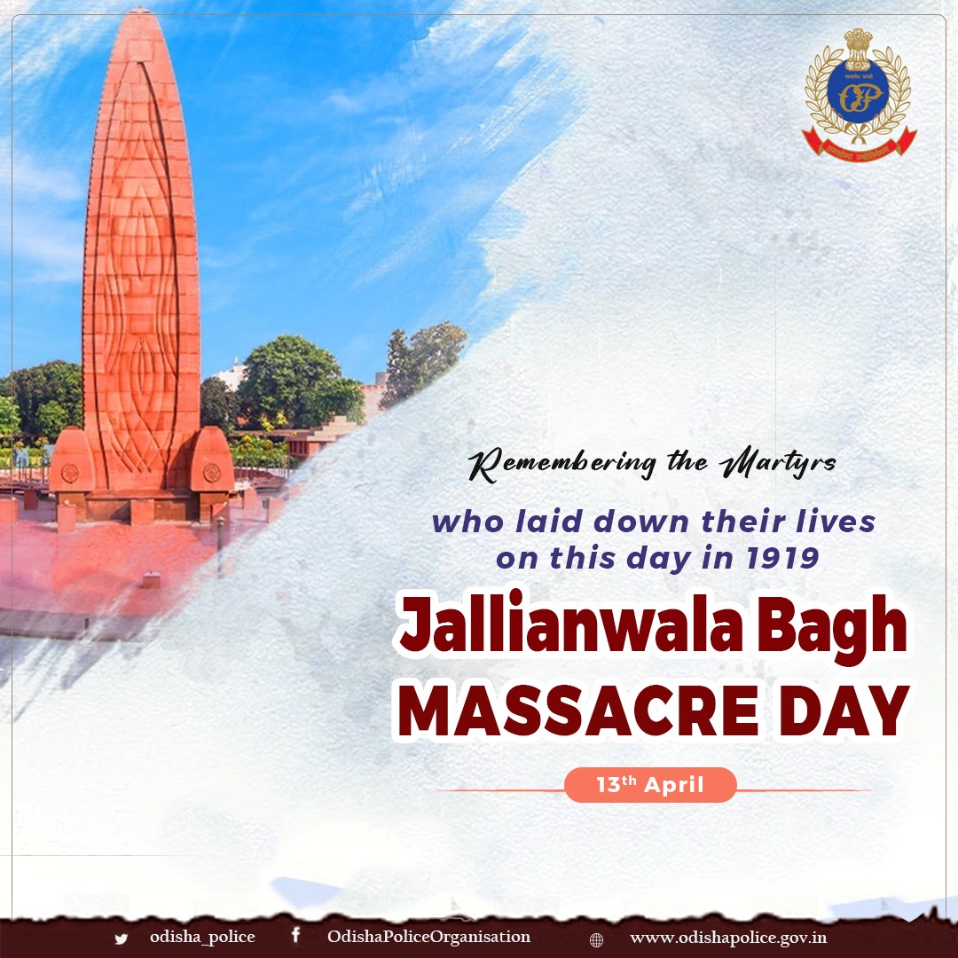 Humble tributes to the martyrs of the #JallianwalaBagh massacre. The courage and sacrifice of those martyrs will never be forgotten.