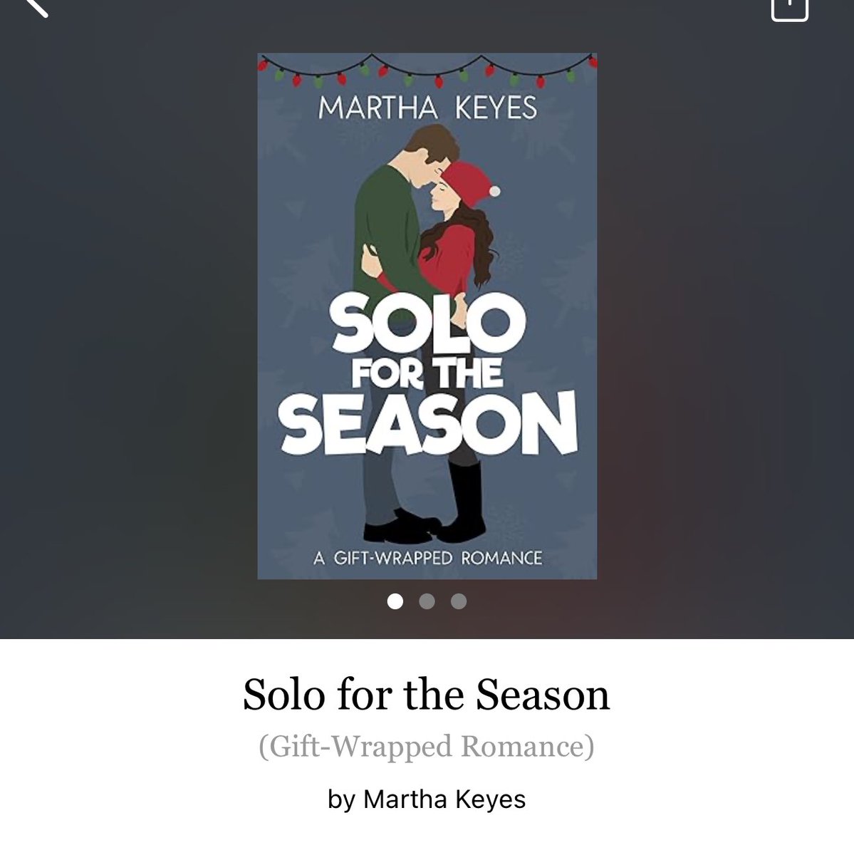 Solo for the Season by Martha Keyes 

#SoloForTheSeason by #MarthaKeyes #6255 #21chapters #206pages #404of400 #hoopla #Audiobook #41for11 #5houraudiobook #GiftWrappedRomanceSeries #Series #MaggieAndWes #Book3of5 #april2024 #clearingoffreadingshelves #whatsnext #readitquick