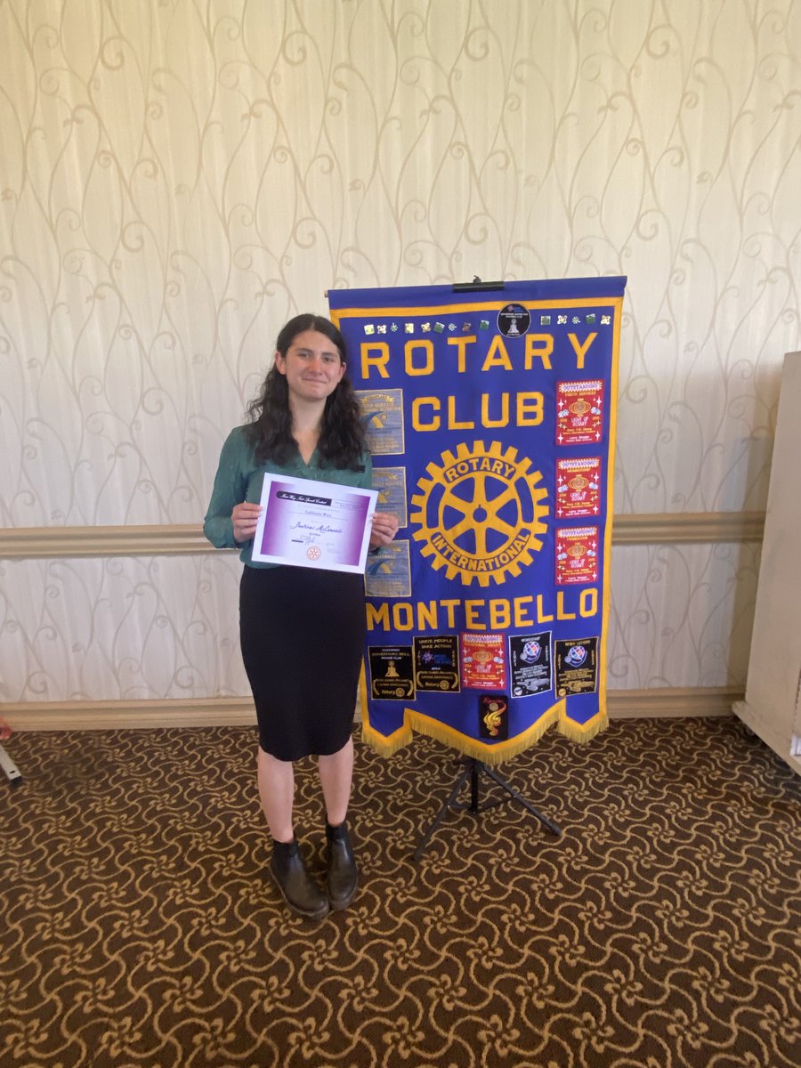 PHS student Paulina McConnell '25 won the Rotary Four Way Test District 5300 Western Regional Speech Contest on Wed 4/10/24. She will next compete at the District Finals on Sat 5/18/24, at the Sheraton Pomona Fairplex. Congratulations, Paulina, and our best wishes for the finals.