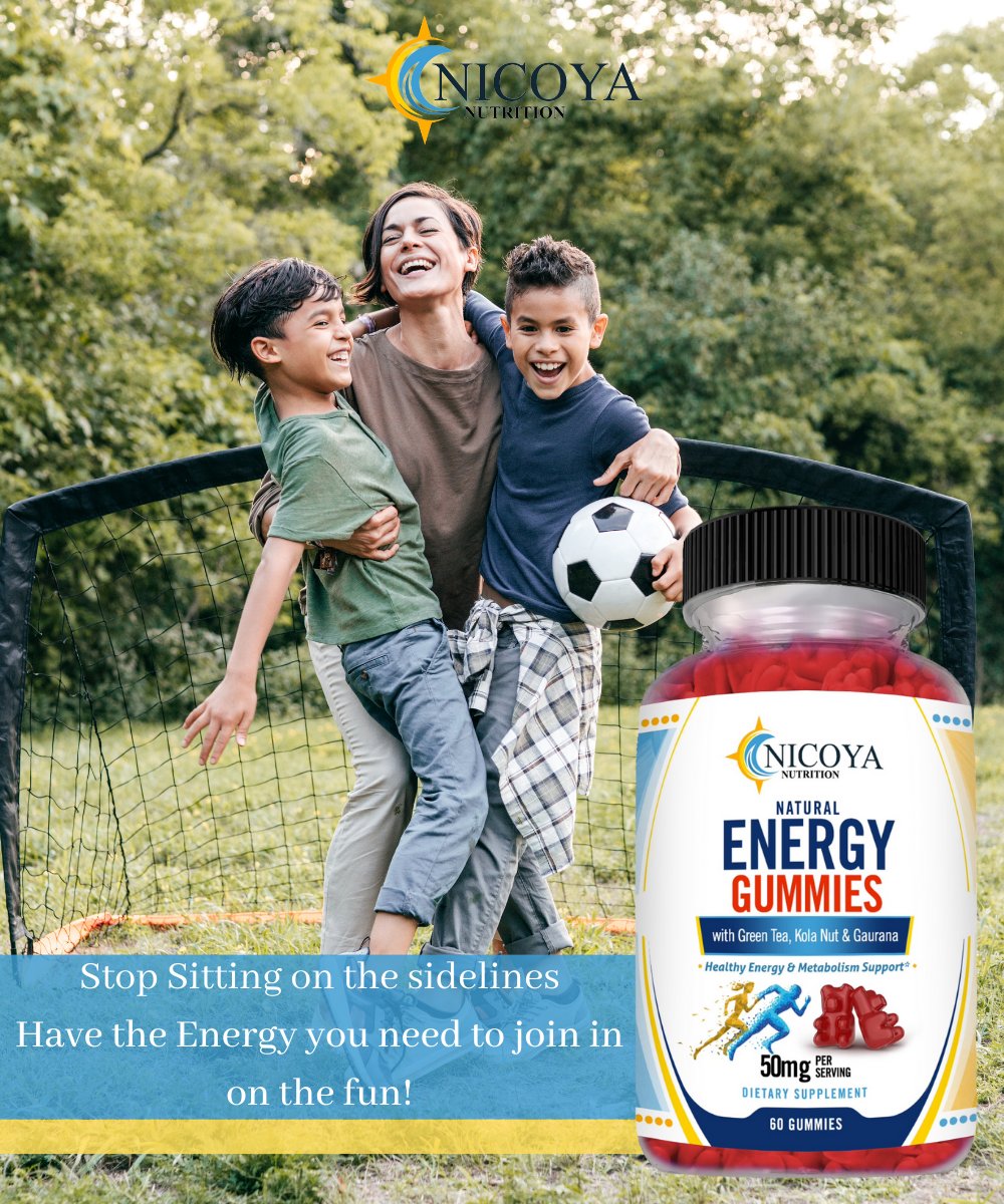 Our Energy Gummies for Adults Provide a Natural Source of Caffeine by Combining Green Tea, Guarana Extract, and Kola Nut with Vitamin B12.
#Nicoyanutrition #Energy #NaturalEnergy #gummies #B12
loom.ly/KfdeAJs