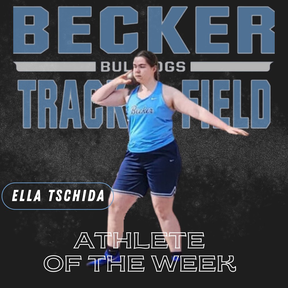 Congratulations to 7th grader <a href="/EllaTschida2029/">Ella Tschida</a> on 2 outstanding meets this week.  Ella finished in 1st at the Thunder Invite in both the Shot Put and Discus and is presently in 7th on the Becker Track Honor Roll for Shot Put. <a href="/PatriotNewsMN1/">PatriotNewsMN</a>
