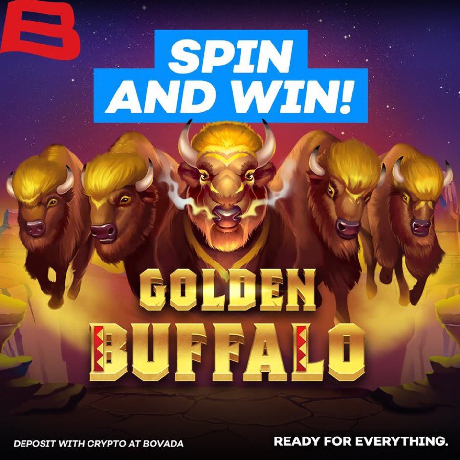 🌵The desert plains are calling to come play the Golden Buffalo slots 👀🦬 🎰 Do you have what it takes to be a legend? 🎰 ➡️ bit.ly/BovadaPlay