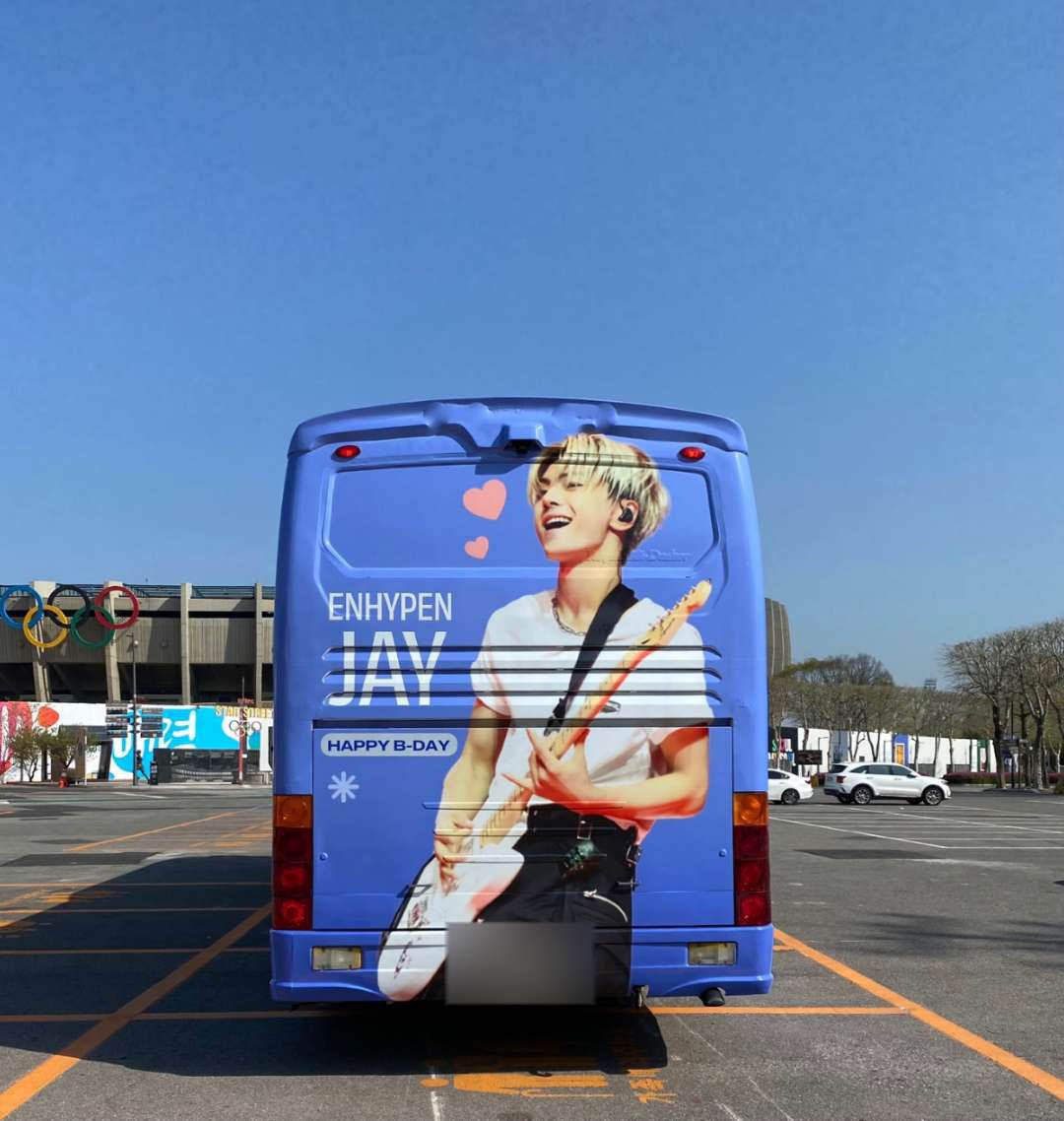jayseongcorn's tweet image. JJONG BUS FOR #ENHYPEN_JAY’S BDAY!  🎉