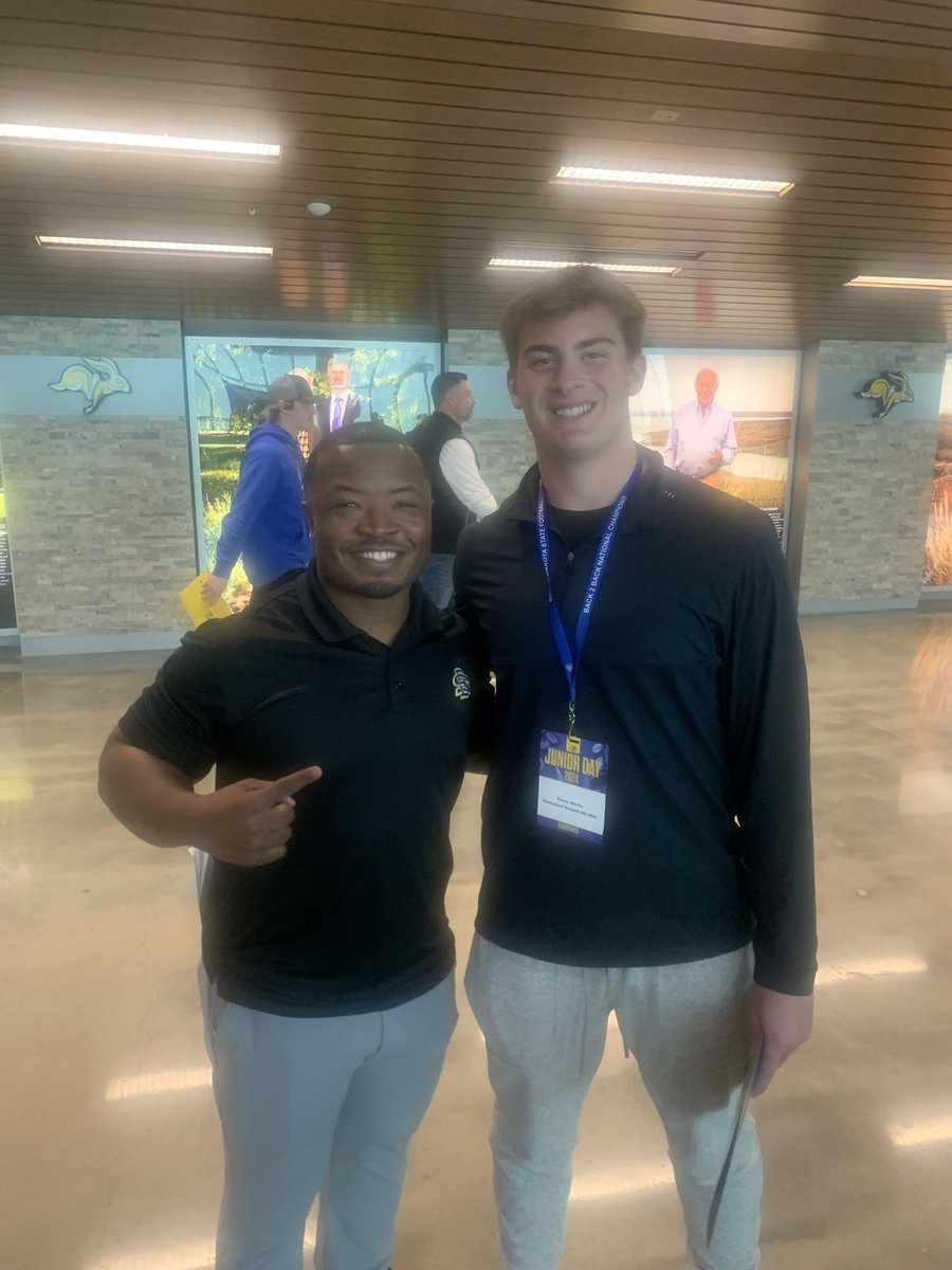 Thanks @CoachRRouse and @GoJacksFB for having me out for a junior day. I enjoyed every minute can’t wait to get back up there  @CoachMeyersSDSU @SDSURogers3 @RSHS_Football @JPRockMO @PrepRedzoneMO @NateLatsch