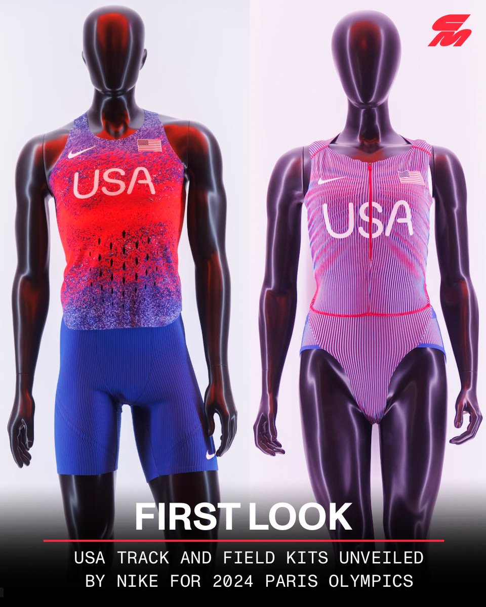 TimMelkus's tweet image. Nike unveiled a preview of uniforms for the 2024 Paris Olympics. 🤮
Men's: Yikes!
Women's: Yikes squared!!!
I hope they allow athletes to wear shorts over these, but I doubt they will.