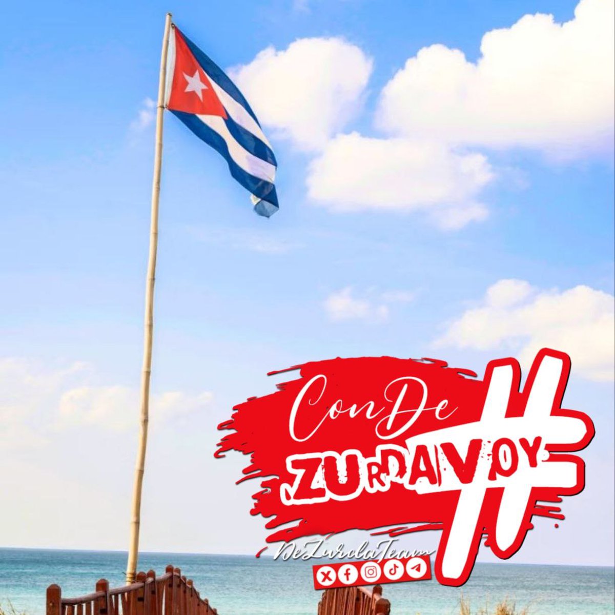 #ConDeZurdaVoy   amando mi Bandera cubana, que jamás será mercenaria @DeZurdaTeam_ #DeZurdaTeam🤝🐲