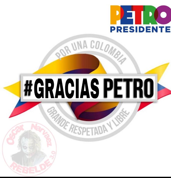 @petrogustavo #ColombiaVaBien #ApoyoTotalANuestroPresidentePetro #EstoyConPetro #YoLeCreoAPetro #FirmesConPetro