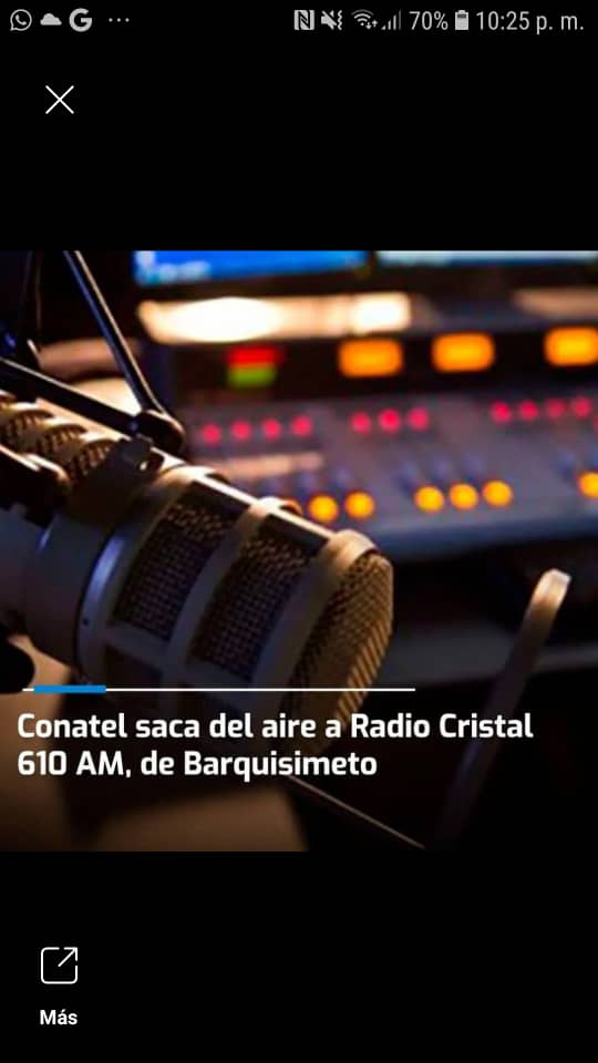 guillerpalacios's tweet photo. #12Abr #Dictadura @NicolasMaduro continúa violando los #DDHH de los venezolanos al sacar del aire la emisora @CRISTALITOam610, por ser una voz crítica acerca de los graves problemas del país y de la persecución y represión. Nuestro rechazo de esta medida y solidaridad con OFM. https://t.co/YhMHQAodeq