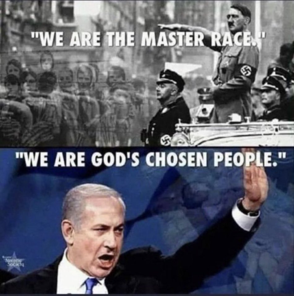 #IsraelisATerorristOrganisation 

#ZionismIsNazism 

#HitlersApprentice #NetanyahuWarCriminal