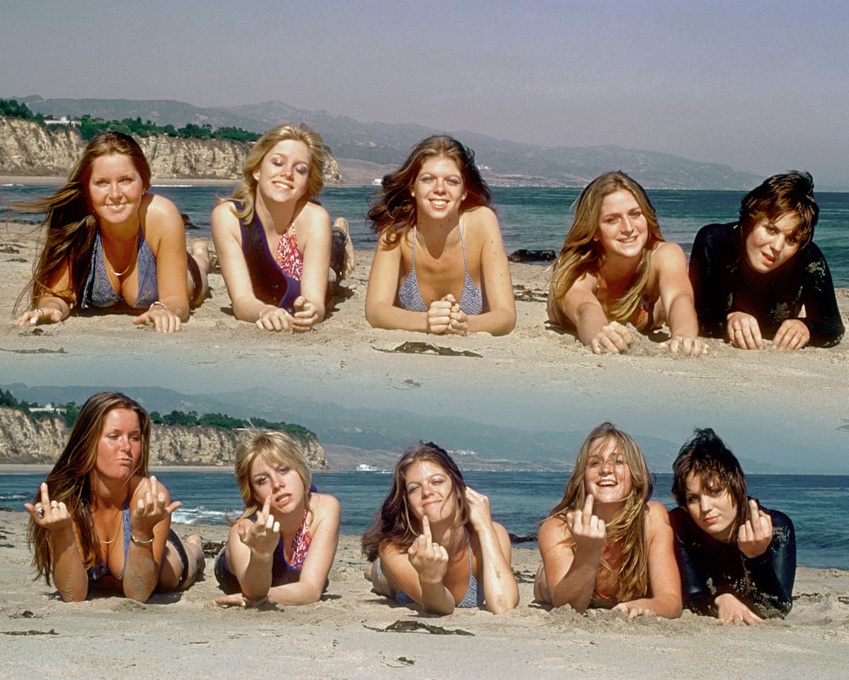 48 years ago
The Runaways' pose for a portrait on the beach in April, 1976 in Los Angeles, California.

Photo rights by Michael Ochs

#punk #punks #punkrock #womanofpunk #therunaways #history #punkrockhistory