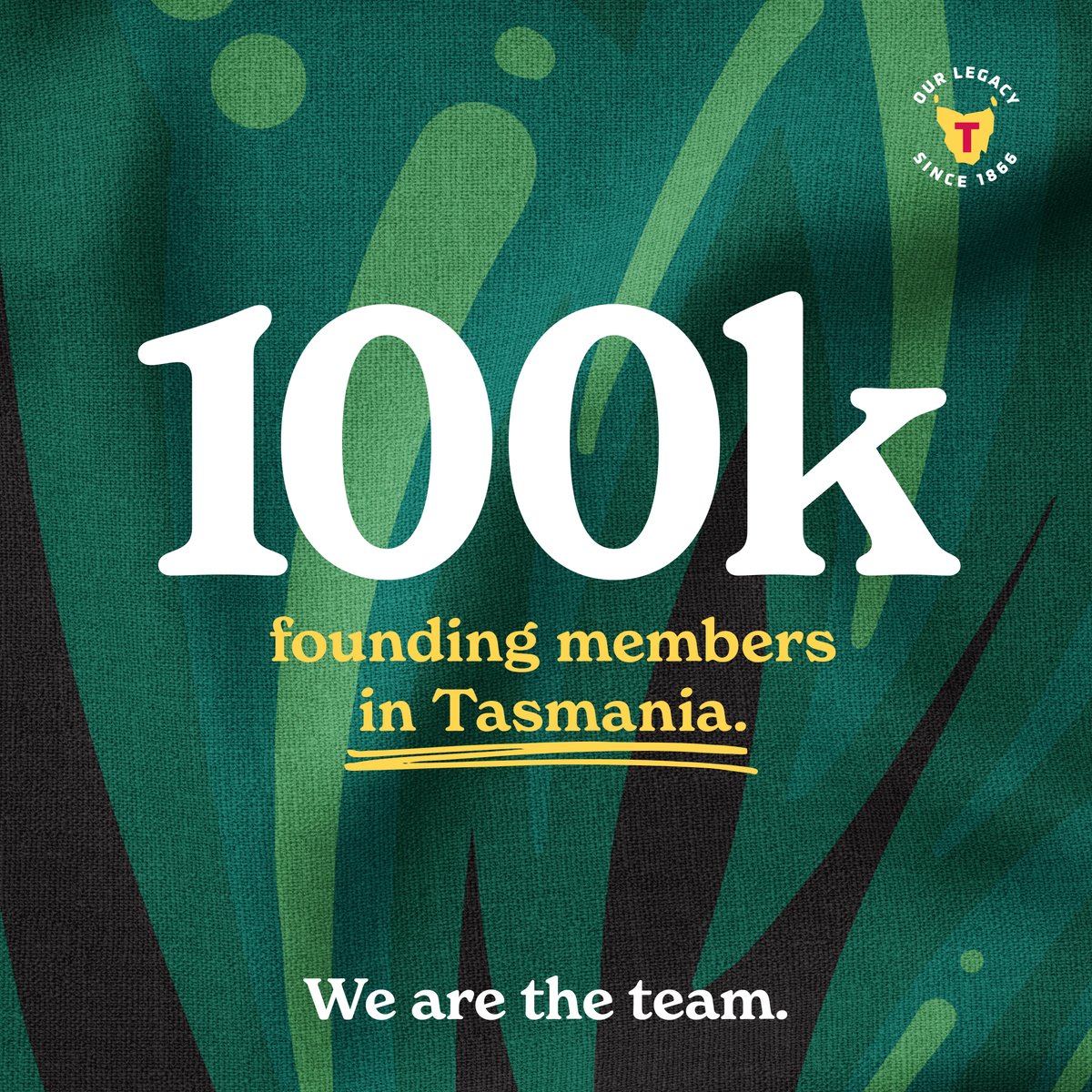 We have reached 100,000 Founding Members in Tasmania! And guess how many overall? (Hint, it's not 200k, but close.) Find out how many, as well as read other important updates from our Chair Grant O'Brien, here --> tasmaniafc.com/news/board-upd…
