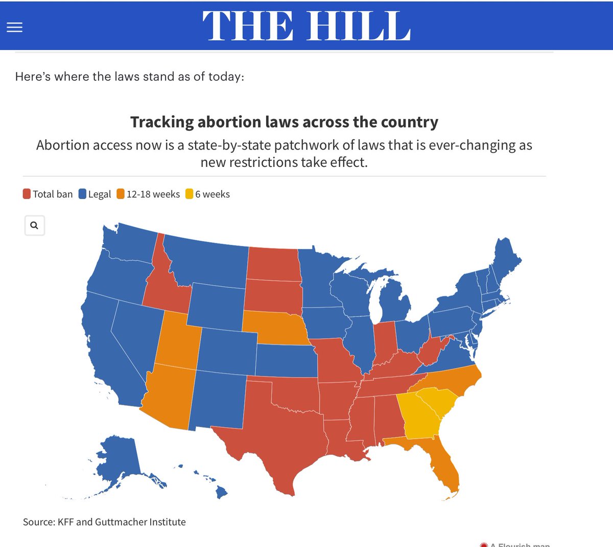 Since Donald Trump took away women’s reproductive rights These states have basically implemented total abortion bans Alabama Arizona Arkansas Idaho Indiana Kentucky Louisiana Mississippi Missouri N Dakota Oklahoma S Dakota Texas W Virginia Florida Georgia S Carolina VOTE BLUE!