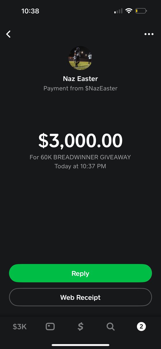 jamal1k_'s tweet photo. @nazeaster I can’t believe this I really have been having a rough week between work and school all week just end it off like this! God is amazing I really appreciate this. #BREADWINNER 🔥🔥🔥🔥 https://t.co/k5tPqrjmdf