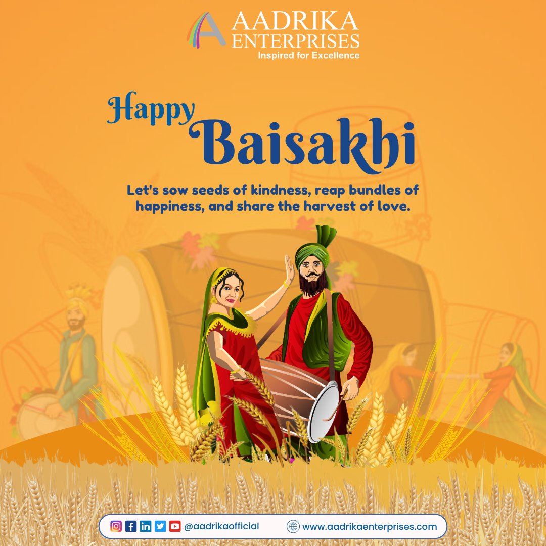 aadrikaofficial's tweet photo. May the bonfires of Baisakhi ignite your passion, illuminate your path, and warm your heart with the glow of prosperity and happiness
#HappyBaisakhi

#Baisakhi #Harvest2024 #baisakhi2024 #AadrikaEnterprises https://t.co/XadL7FRBNg