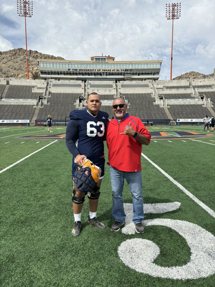 Arturo Poblano Jr. (@arturopoblanoj1) on Twitter photo It was nice to see former players at this morning’s practice at UTEP. Can’t wait to see them in the fall. Thank you to Coach Walden <a href="/CoachSWUTEP/">Scotty Walden</a> and his staff for putting on a great clinic. Exciting times for sure.
<a href="/mitojr9/">Jaime Guerrero Jr</a>
<a href="/julian__08_/">Julian Lopez</a>
<a href="/JulianMelucci/">Julian Melucci</a>
Rolando Beltran. It was nice to see former players at this morning’s practice at UTEP. Can’t wait to see them in the fall. Thank you to Coach Walden <a href="/CoachSWUTEP/">Scotty Walden</a> and his staff for putting on a great clinic. Exciting times for sure.
<a href="/mitojr9/">Jaime Guerrero Jr</a>
<a href="/julian__08_/">Julian Lopez</a>
<a href="/JulianMelucci/">Julian Melucci</a>
Rolando Beltran.